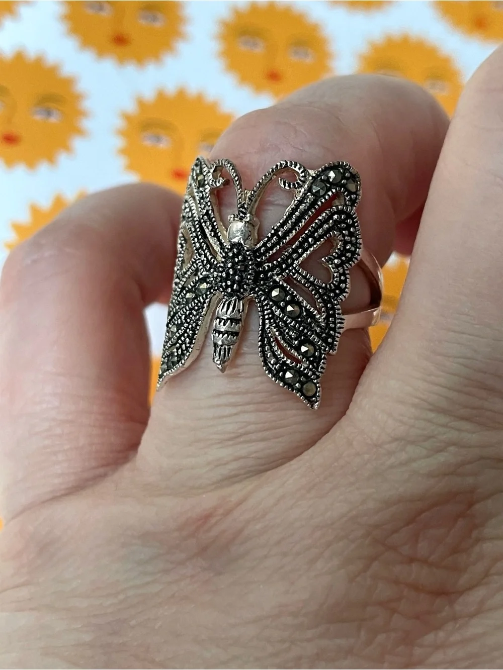 Vintage silver metal